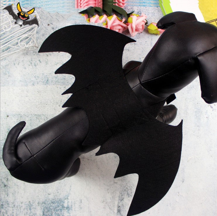 Adjustable Bat Wings Halloween Costume for Cats