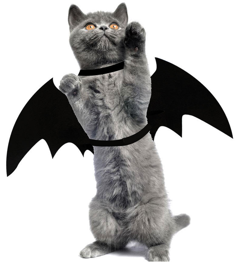 Adjustable Bat Wings Halloween Costume for Cats